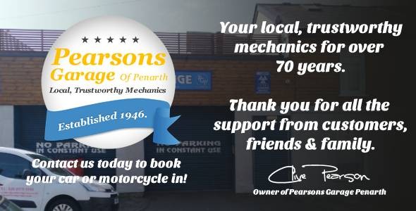 70 Years in business - Penarth Garage
